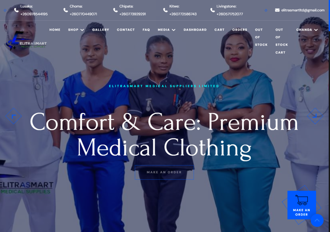 The Elitrasmart home page